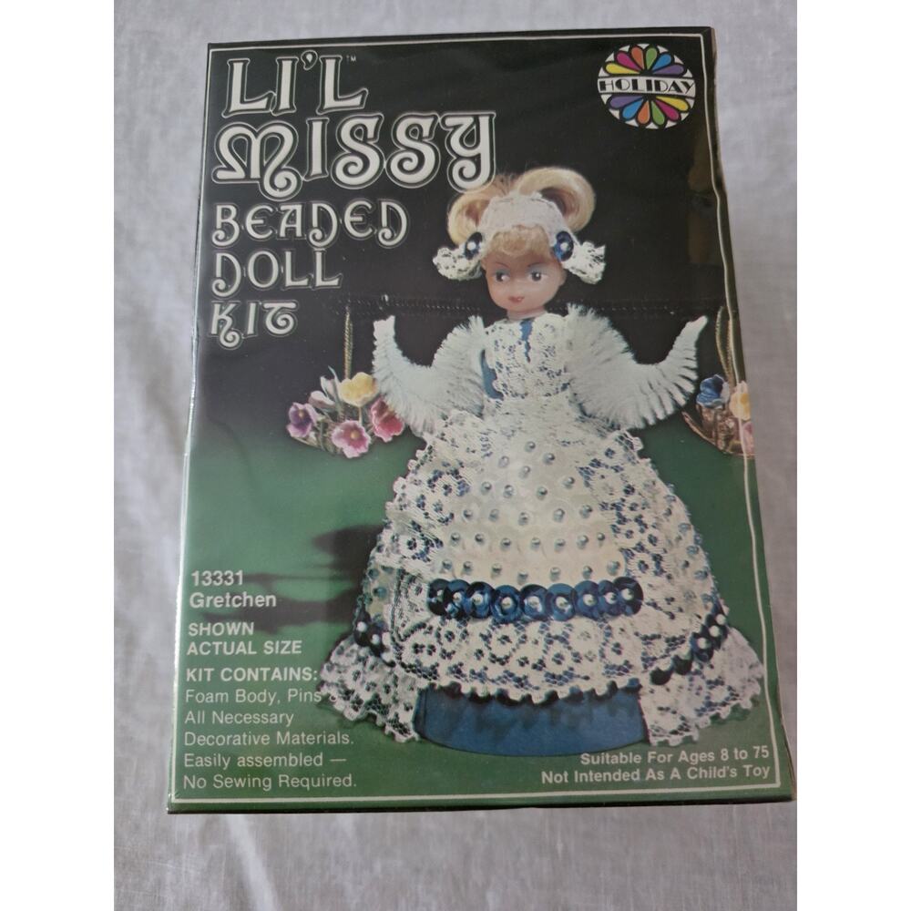 Li’l Missy Holiday Beaded Doll Kit #13332 Gretchen Sealed In Box